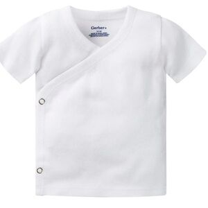 Gerber White Short Sleeve Baby Tee